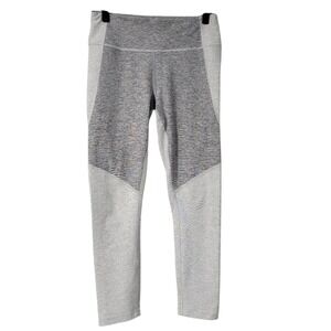 Outdoor Voices Leggings Gray White High Rise Compression Athletic Pants